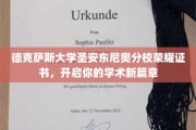 德克萨斯大学圣安东尼奥分校荣耀证书，成就非凡学术启航之旅