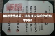 探秘延世辉煌，一窥顶尖学府的卓越成就之路