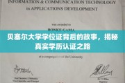 探寻贝塞尔大学学位证之谜，揭秘学历认证背后的真实历程