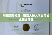 跨国通行，西安大略文凭，开启全球职场新篇章