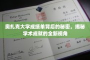 奥扎克大学成绩单隐藏的奥秘，探索学术成就的独特解读