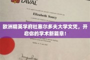 欧洲精英学府杜塞尔多夫大学文凭，开启你的学术新篇章！