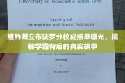 布法罗分校学霸风云录，揭秘成绩单背后的励志人生