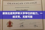 北德克萨斯大学学位，开启无限未来之门