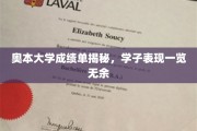 奥本大学成绩单背后，学子实力展现全解析