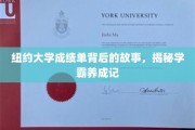 探寻学霸养成，纽约大学成绩单背后的成长轨迹