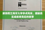 荷兰海牙大学揭秘，探寻学术殿堂背后的真实成绩单传奇