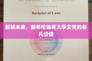 探索新纪元，新布伦瑞克大学文凭引领职业新航向