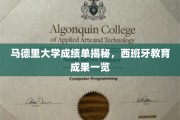 探秘马德里大学，西班牙教育精英成就揭秘