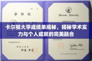 卡尔顿大学，探寻成绩单背后的学术魅力与个人成就之光