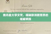 丹麦明珠，南丹麦大学，揭开欧洲教育殿堂的璀璨面纱