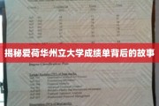 解码爱荷华州立大学成绩单的神秘面纱