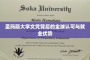 圣玛丽大学文凭，国际通行证，职场竞争优势一触即发！